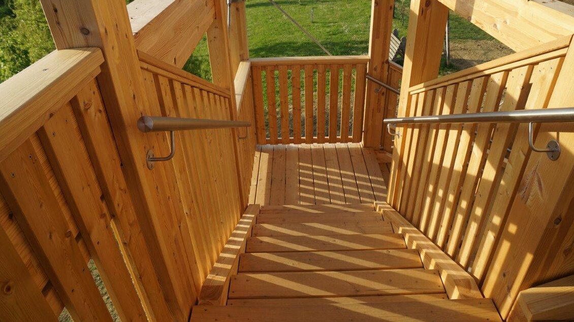 Holzkonstruktion der Aussichtswarte | © Gemeinde Unterlamm