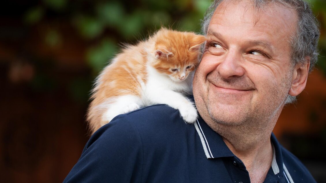 Rudi Kolleritsch mit Katze | © Rudi Kolleritsch