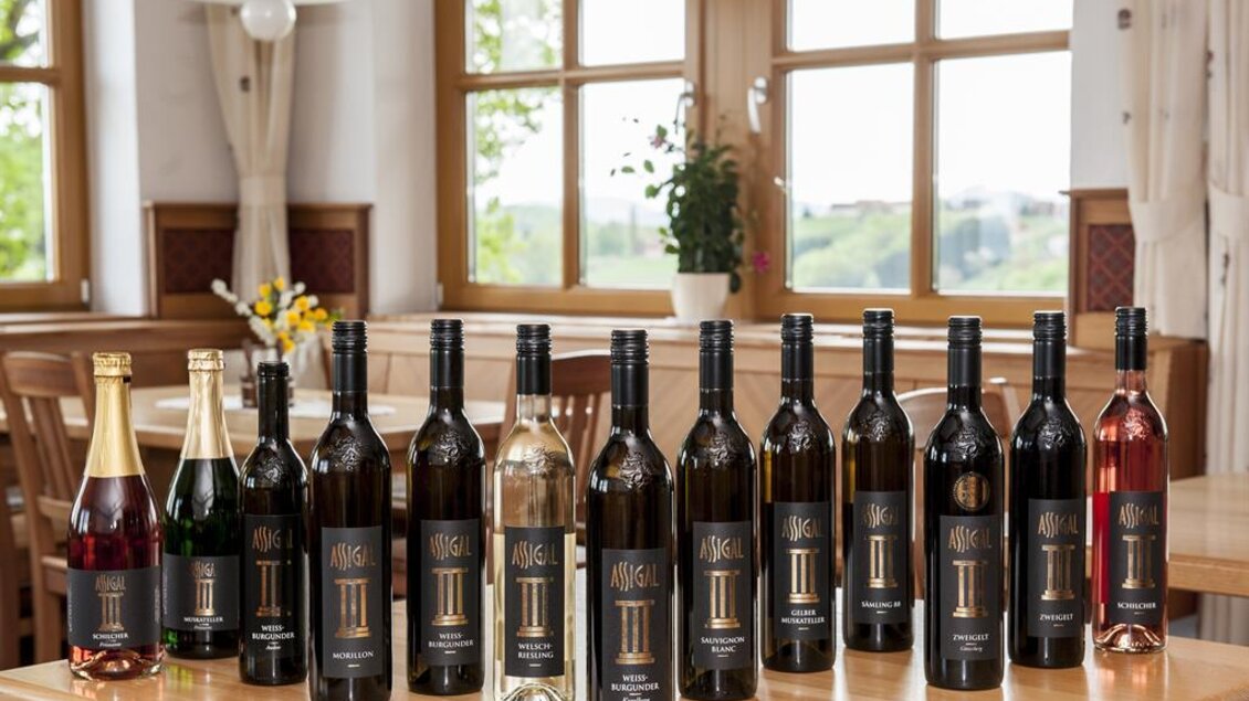 Weinsortiment Weingut und Buschenschank Assigal | © Weingut Assigal