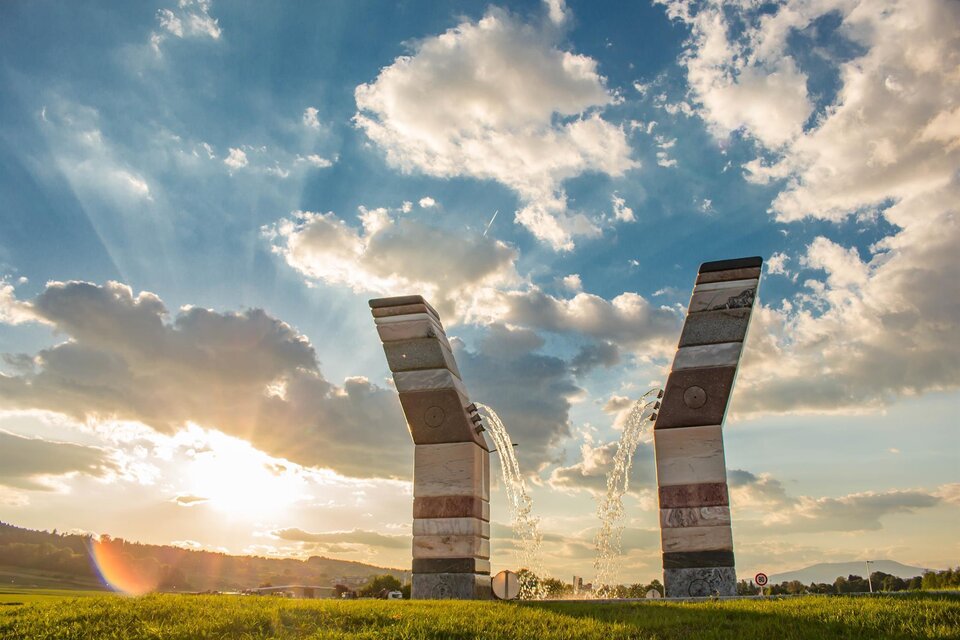 The water gate - roundabout in Bad Waltersdorf - Impression #1 | © Ingrid Jansky