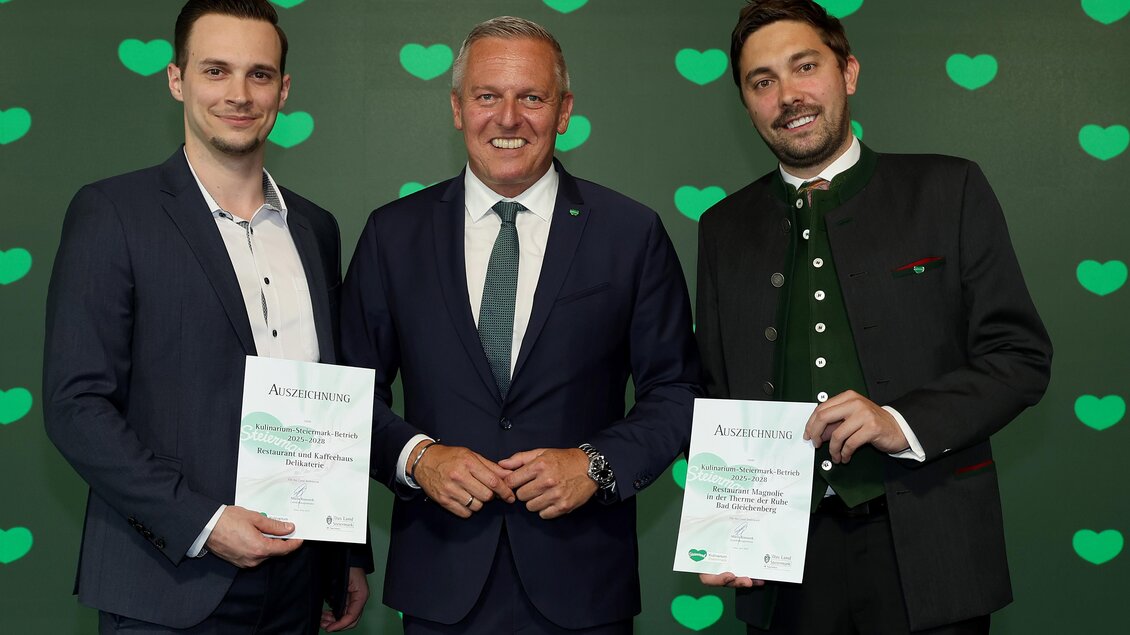 Auszeichnung Kulinarium Steiermark mit Landeshauptmann | © STG - Hans Oberländer