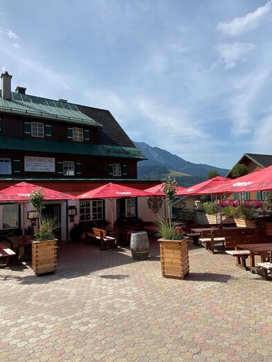 Hotel DER HECHL, Tauplitz, Gastgarten | © Hotel DER HECHL