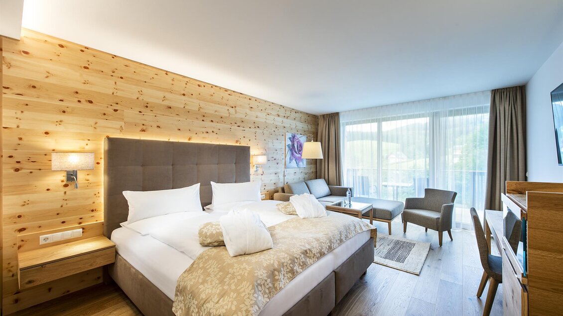 Dorfhotel Fasching Zimmer Margerite. | © Dorfhotel Fasching