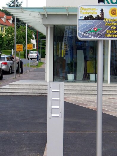 E-Bike Ladestation | © GemeindeServiceZentrum Markt Hartmannsdorf