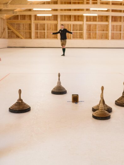 Eisstockschießen Eishalle Zloam | © Narzissendorf Zloam, www.zloam.at