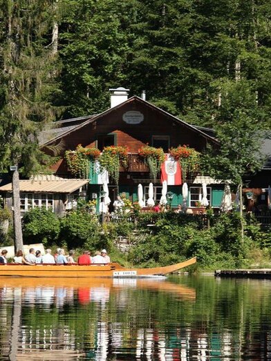 Fischerhütte Toplitzsee, Grundlsee, Plätte | © Albrecht Syen | Albrecht Syen | © Albrecht Syen