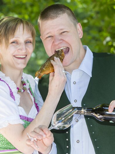 Forellenhof Joglland_Erich und Sonja_Oststeiermark | © Forellenhof Joglland