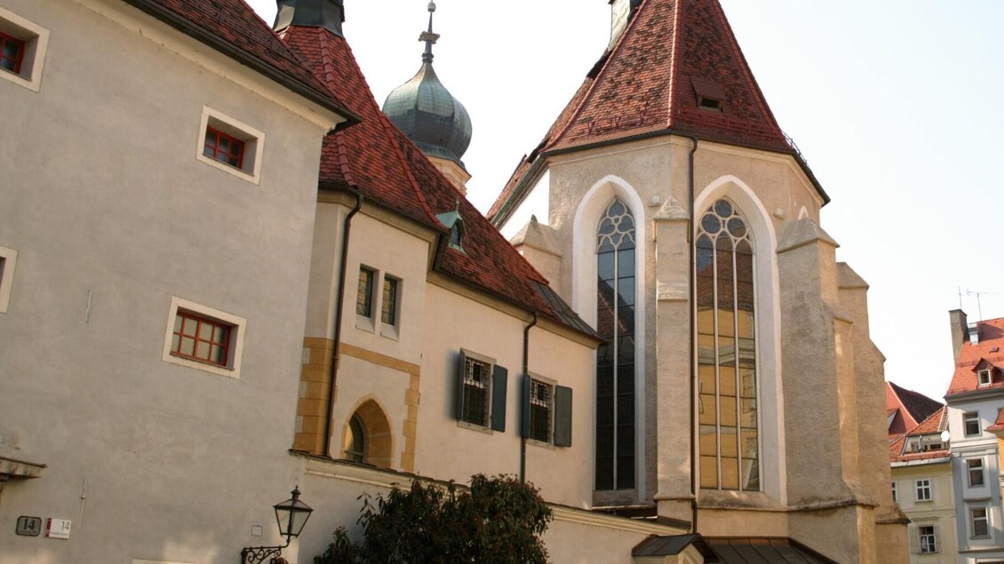Gotische Kirche des Franziskanerklosters in der Altstadt von Graz | © Graz Tourismus-Harry Schiffer