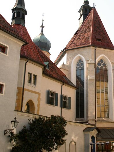 Gotische Kirche des Franziskanerklosters in der Altstadt von Graz | © Graz Tourismus-Harry Schiffer