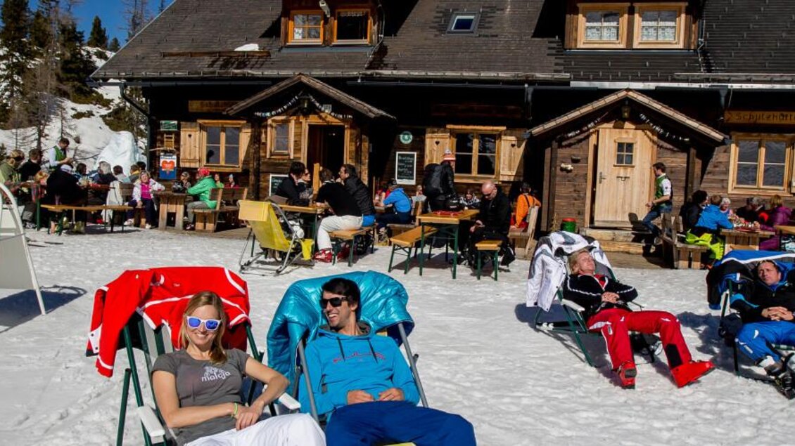 Sonnenterrase auf der Galsterbergalm | © Galsterbergalm