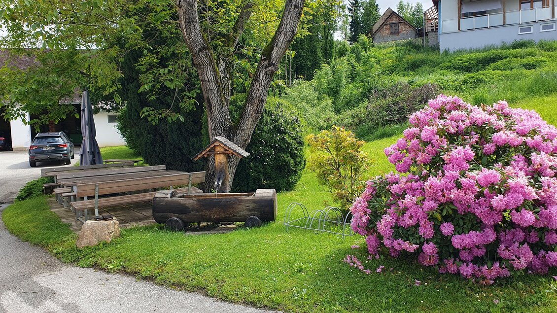 Gastgarten beim Gasthaus Winkler in Stögersbach | © Oststeiermark Tourismus