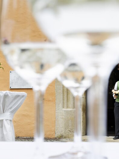 Gasthof Pack_Wineglases_Eastern Styria | © Gasthof Pack "Zur Lebing Au"