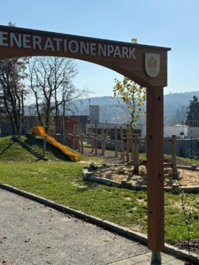 Generationenpark Eingang | © Marktgemeinde St. Nikolai i. S.