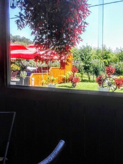 Blick in den Garten | © Grottenhofer Stub´n