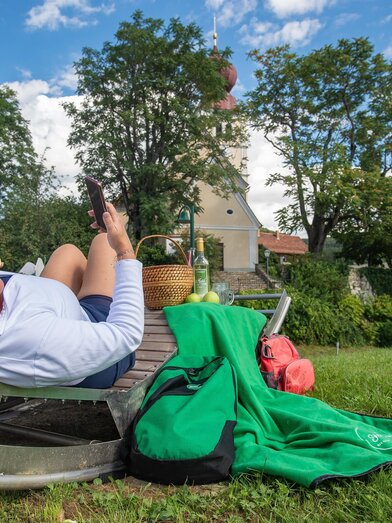 Listening pleasure lounger
_
Hochgartl_

Eastern Styria
 | © Steirische Apfelstraße