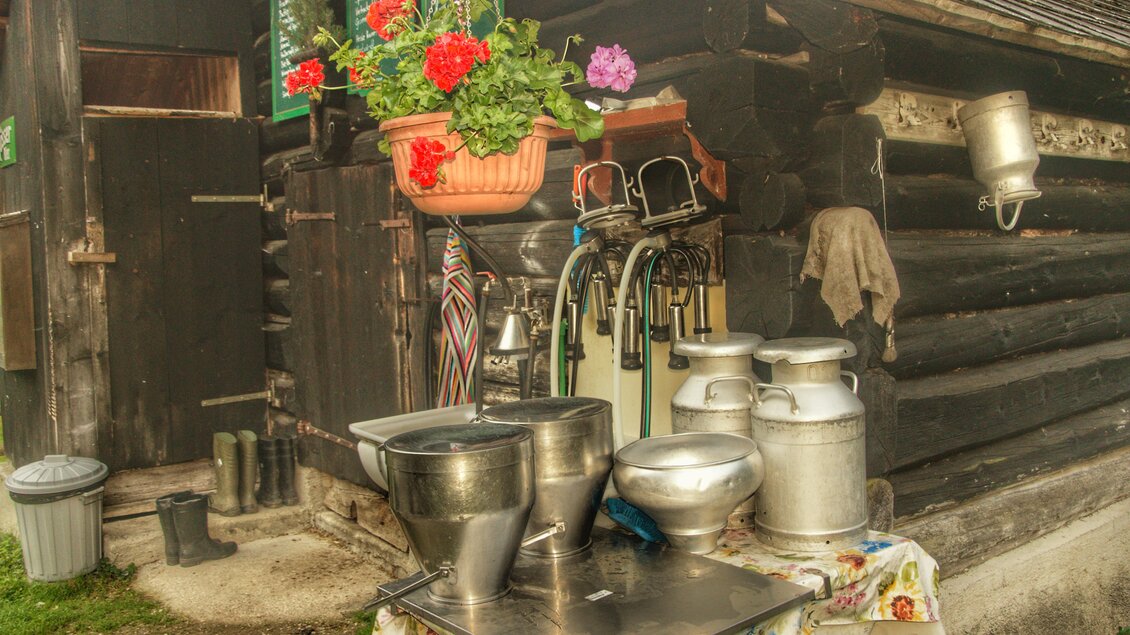 Butterproduktion auf der Harmeralm | © Marlene Eggmayr