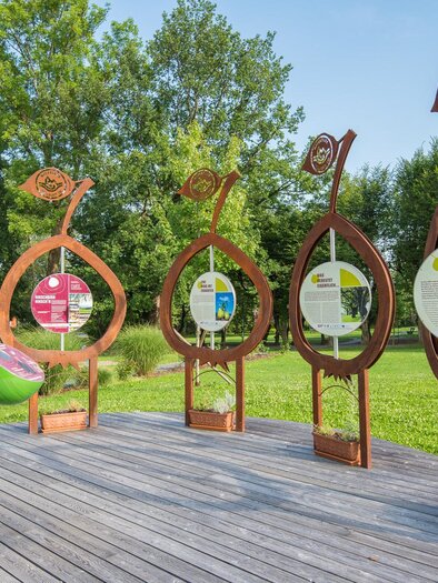 Hirschbirn_Infostation_Oststeiermark | © Helmut Schweighofer