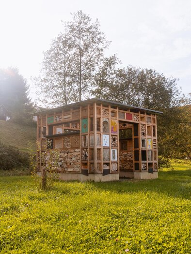 Das 5-Sterne Insektenhotel | © Gemeinde Unterlamm