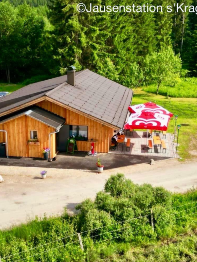 Jausenstation s'Kragl, Bad Mitterndorf, von oben | © Edith Lechner