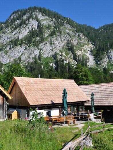 Johnsleitnerhütte in Gnanitz, Tauplitz | © Johnsleitnerhütte