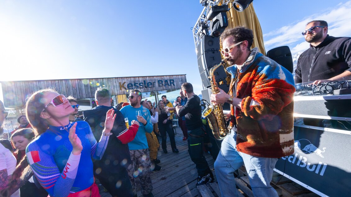 Saxophonist auf der Kessler Alm | © Michael Simonlehner