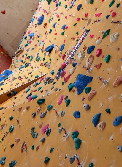 HauptwandAV-Detail1 | Kletterhalle Fürstenfeld | © Team Kletterhalle