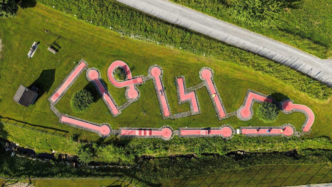 Luftaufnahme Minigolfanlage. | © Kurt Elmleitner