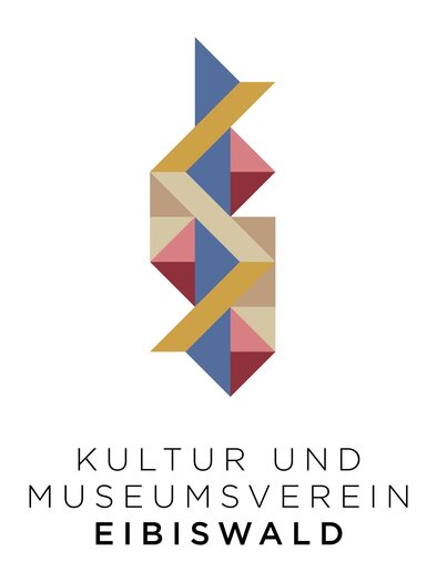 A modern logo of the Eibiswald Culture and Museum Association. It features geometric shapes in various colors. | © Kultur- & Museumsverein Eibiswald