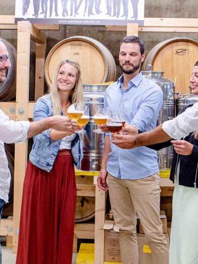 Lava Bräu-Verkostung in der Brauerei Lava Bräu | © Lava Bräu | Manuel Flor | © Lava Bräu