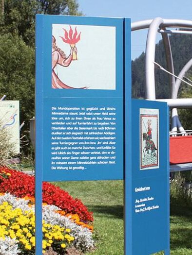 Literaturpfad-Tafel-Unzmarkt-Murtal-Steiermark | © Gemeinde Unzmarkt