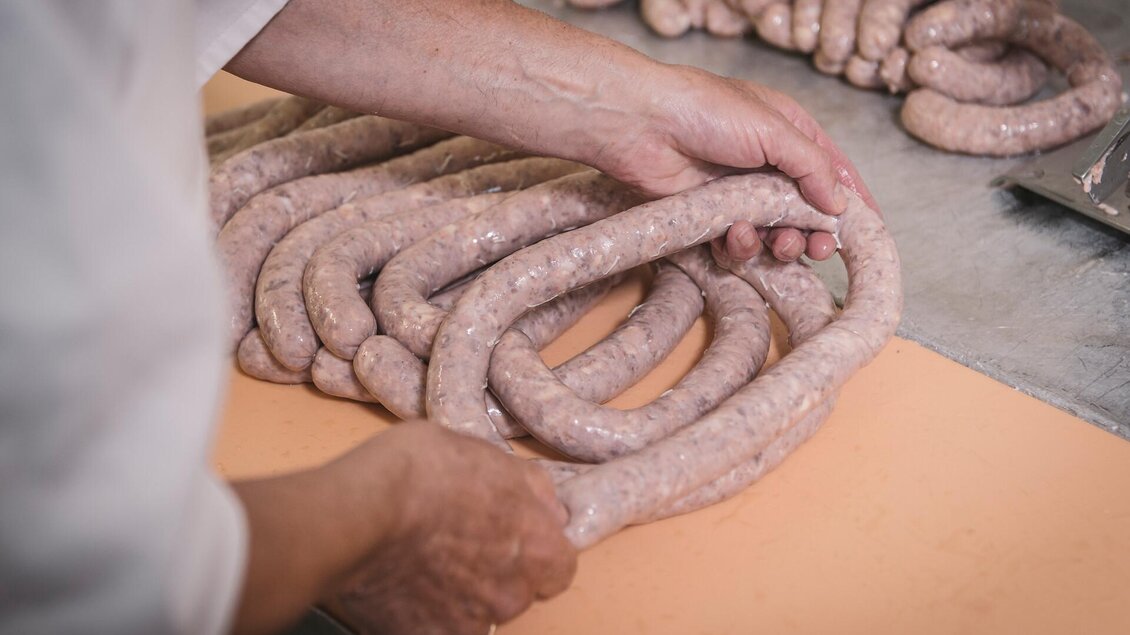 Produktion der Würste