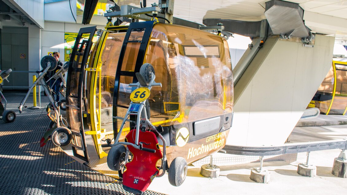 Die Gipfelbahn der Hochwurzen bietet Komfort für a | © Alexander Klünsner