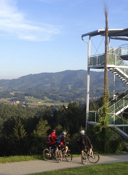 Panoramaturm Wein- & Genusswelt Garber | Wein- & Genusswelt Garber | © Panoramaturm - Wollschweinwanderung Garber