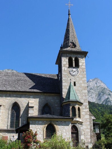 Pfarrkirche, Grundlsee, von aussen | © Viola Lechner