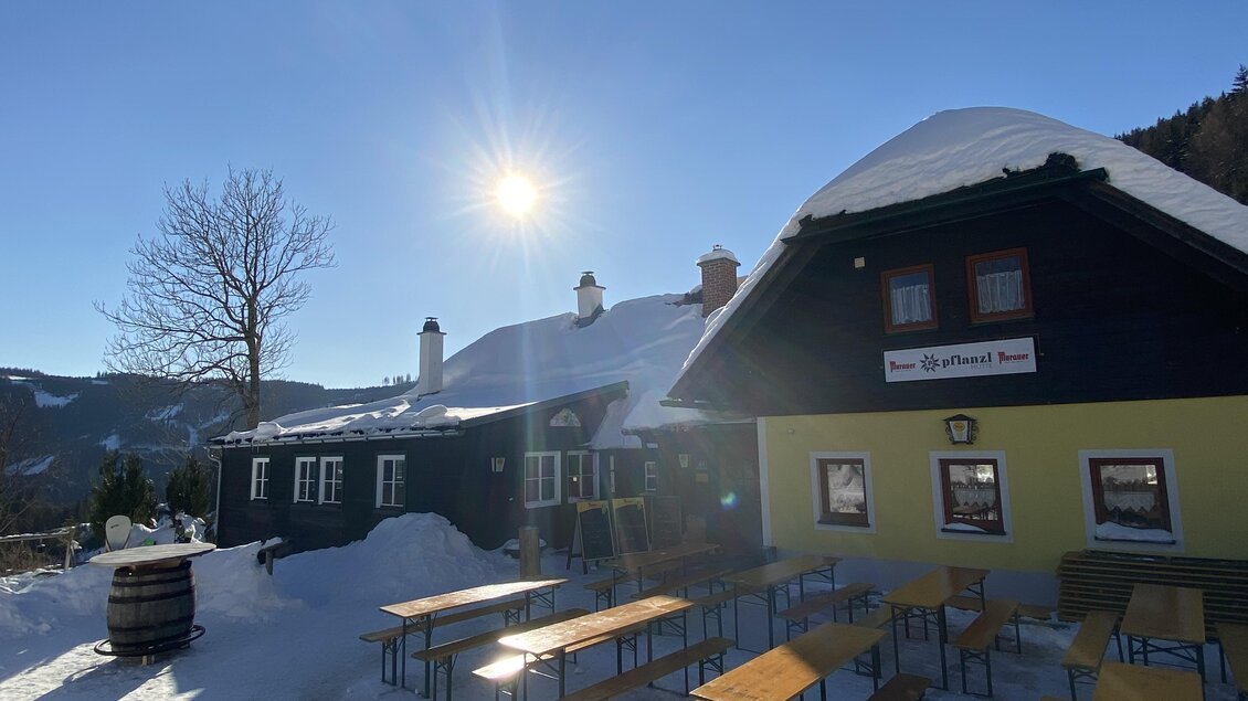 Hütte Winter | © Pflanzlhütte