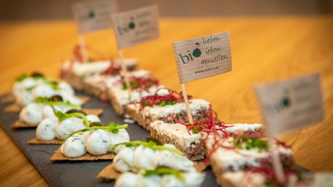 Retter Bio- Restaurant_Aufstrichbrot_Oststeiermark | © RETTER Bio-Natur-Resort, Helmut Schweighofer