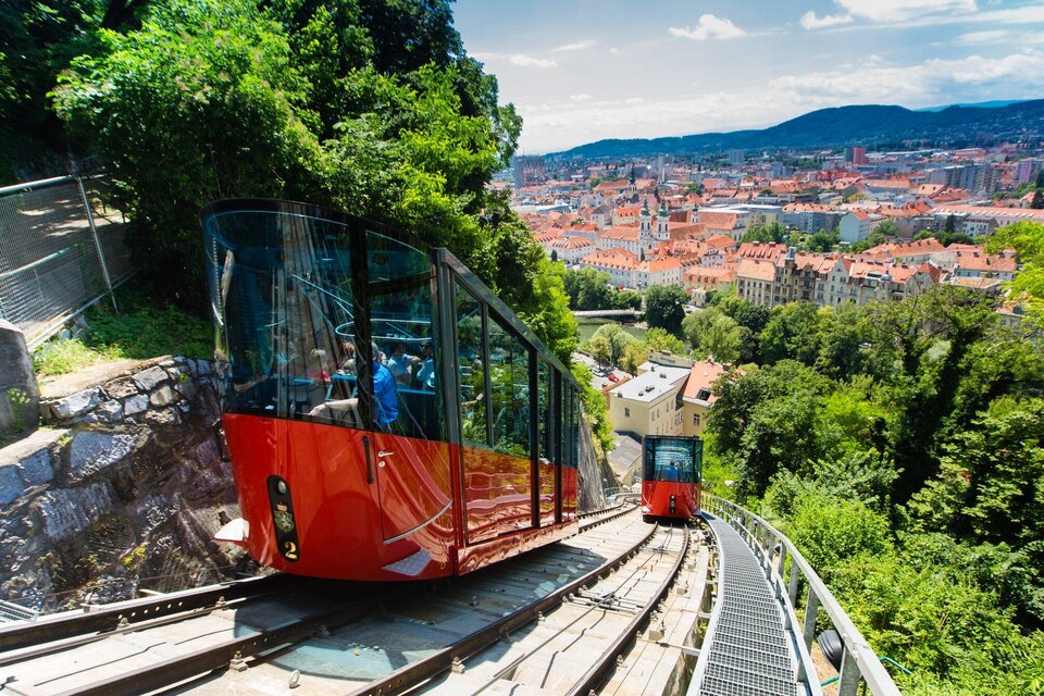 Schlossberg Funicular - Impression #1 | © Graz Tourismus - Harry Schiffer