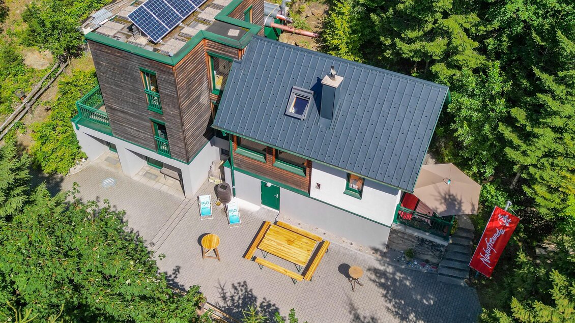 Wimpassinger Schutzhaus-Luftaufnahme_Oststeiermark | © Naturfreunde Wimpassing