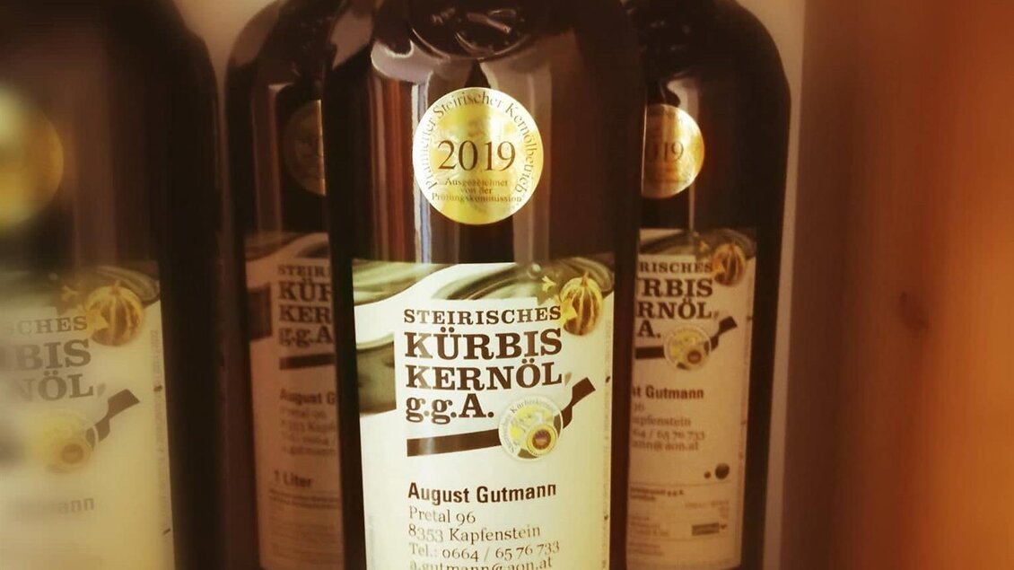 Kernöl mit Goldmedaille | © August Gutmann