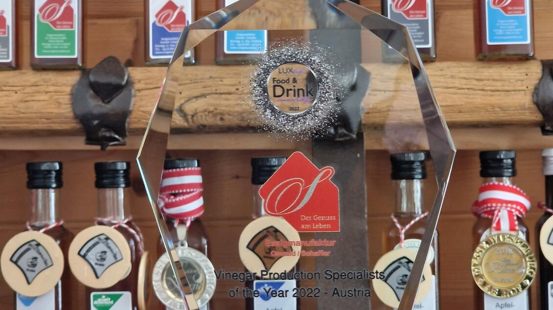 Essigmanufaktur_Award_Oststeiermark | © Essigmanufaktur Oswald / Schaffer