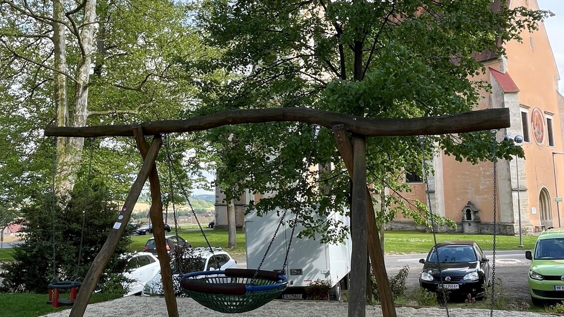 Spielplatz Lebing Au_Schaukel_Oststeiermark | © Tourismusverband Oststeiermark