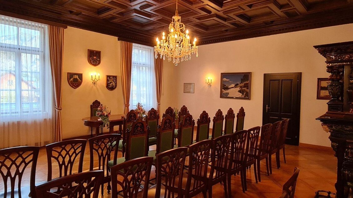 Trauungssaal, Altaussee, Kur- und Amtshaus | © Stephanie Bor