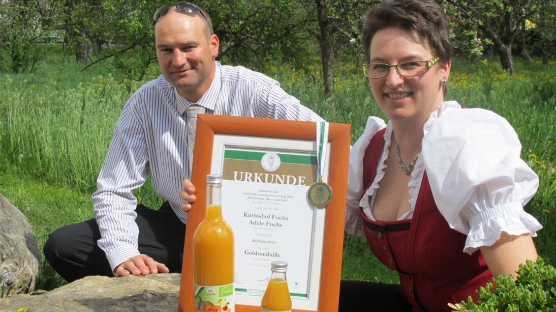 Prämierung Kürbisnektar Gold 2013 | © Fuchs Adele