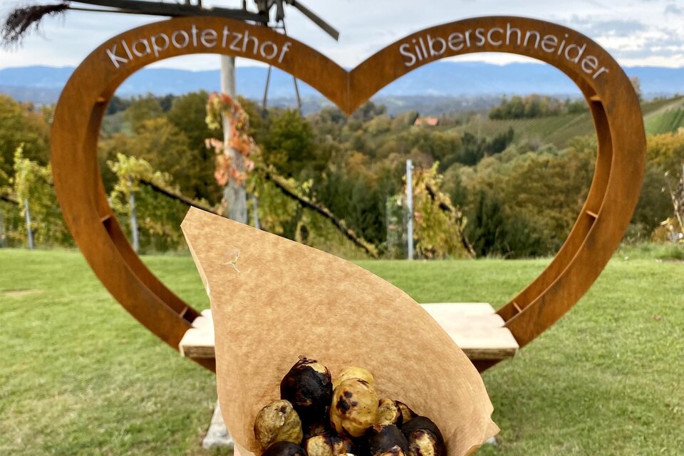 Sturm und Kastanienstand: Klapotetzhof Silberschneider - Impression #1 | © Klapotetzhof