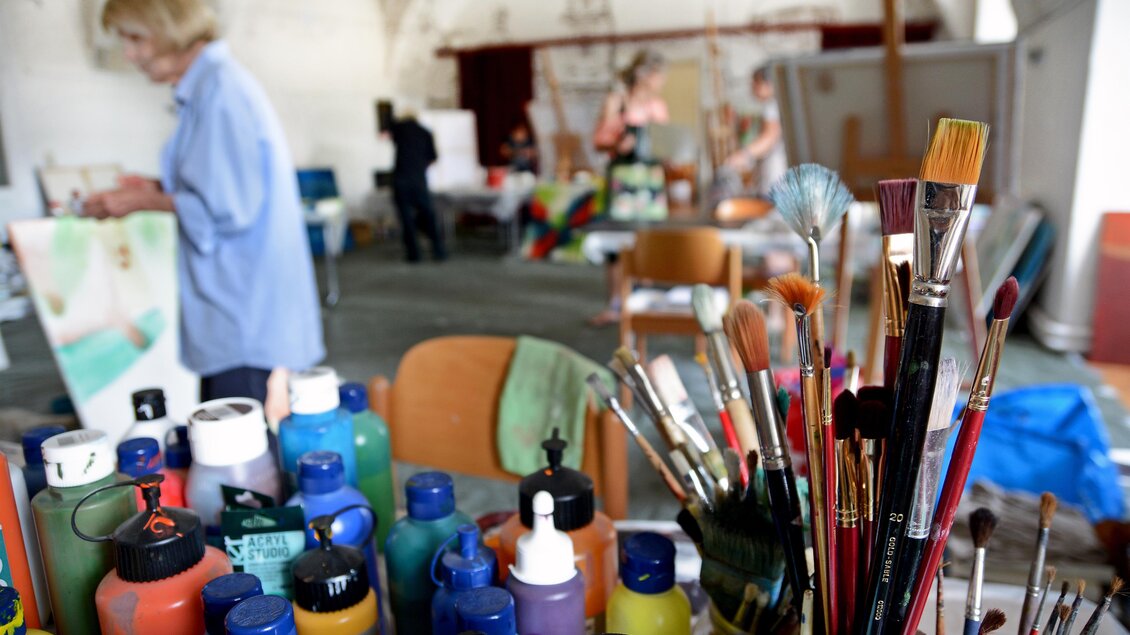 Acrylmalerei_SSA Pöllau_Oststeiermark | © Christian Strassegger