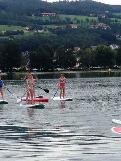 Segelschule Reiger_Standing Paddling_Oststeiermark | © Segelschule Reiger