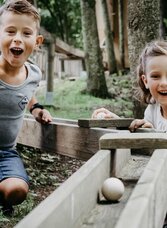 Forest park Hochreiter_Wooden ball track_Eastern Styria | © Waldpark Hochreiter | dt-fotografie | © Waldpark Hochreiter
