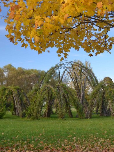 Willow construction - autumn | © Kurkommission Bad Blumau | Jennifer Rath | © Kurkommission Bad Blumau