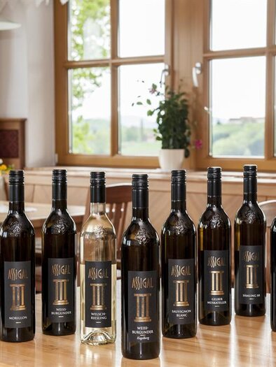 Weinsortiment Weingut und Buschenschank Assigal | © Weingut Assigal