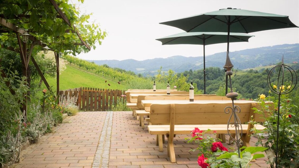 Weingut Deutschmann Gastgarten | © Markus Deutschmann | Weingut Deutschma vlg. Smonde